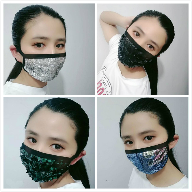 Cotton Face Mask Sequins Mouth Cover Mask Fashion Bling Bling Protective PM2.5 Dustproof Washable Reuse Face Masks Elastic Earloop Mask
Cotton Face Mask Sequins Mouth Cover Mask Fashion Bling Bling Protective PM2.5 Dustproof Washable Reuse Face Masks Elastic Earloop Mask