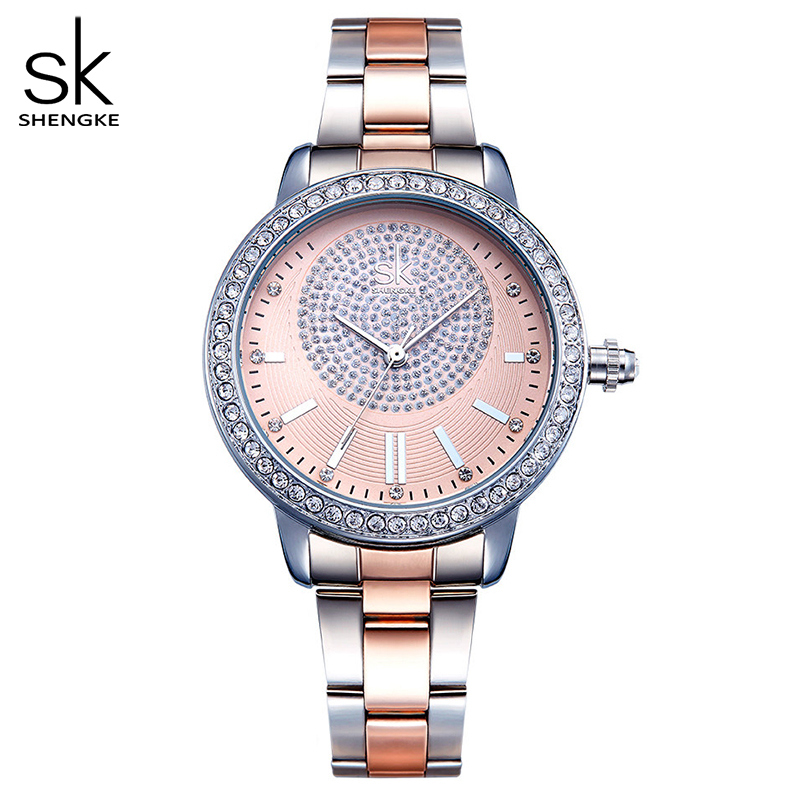 Shengke Bracelet Women Watch New Quartz Top Brand Luxury Fashion Crystal Wristwatches Ladies Gift Relogio Feminino, Slivery;brown
Shengke Bracelet Women Watch New Quartz Top Brand Luxury Fashion Crystal Wristwatches Ladies Gift Relogio Feminino, Slivery;brown