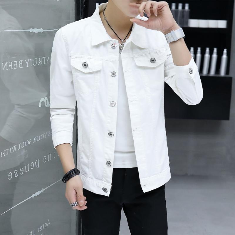 2020 Men' Solid Color Lapel Denim Jacket Youth Fashion Slim Handsome Casual Denim Jacket, Red
2020 Men' Solid Color Lapel Denim Jacket Youth Fashion Slim Handsome Casual Denim Jacket, Red