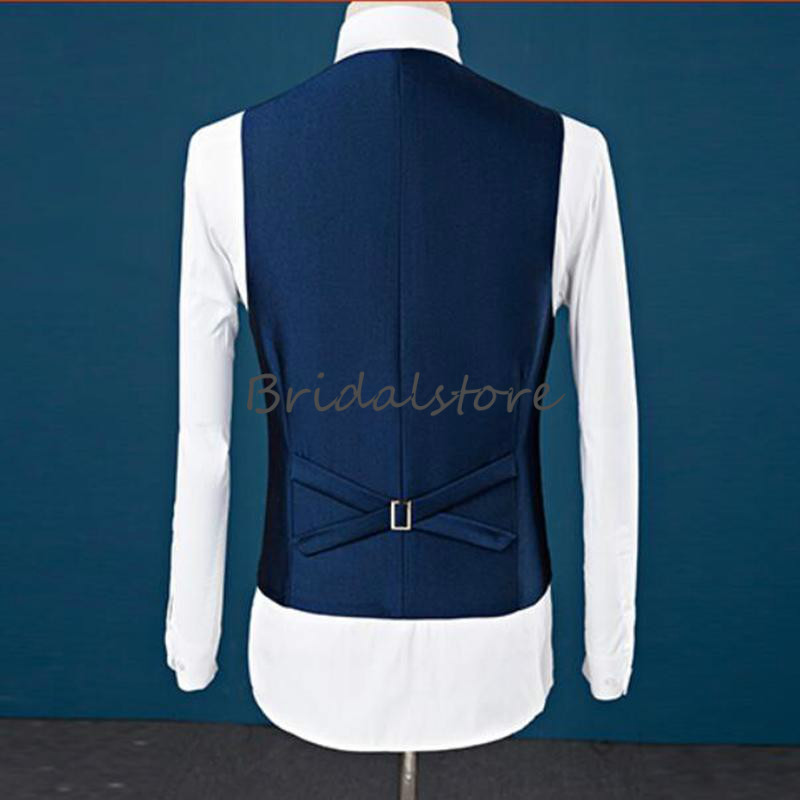 Fine Navy Burgundy Mens Wedding Tuxedos Best Man Evening Suits Slim Fit Groom Tuxedos formal wears Shawl Lapel Groomsman Jacket Pants Vest