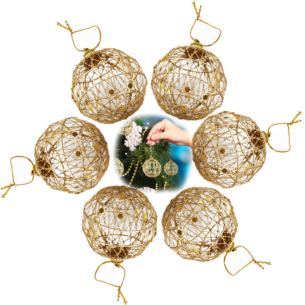 6Pcs Christmas Ornaments Glitter Balls Xmas Tree Decorations Hanging Ornaments Metallic Gold Hollow Hanging Ball Holiday Home De
6Pcs Christmas Ornaments Glitter Balls Xmas Tree Decorations Hanging Ornaments Metallic Gold Hollow Hanging Ball Holiday Home De