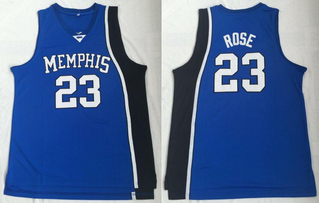 Men College 23 Basketball Derrick Rose Jersey Blue University Memphis Tigers Jerseys Uniform Sport Free Shipping от DHgate WW