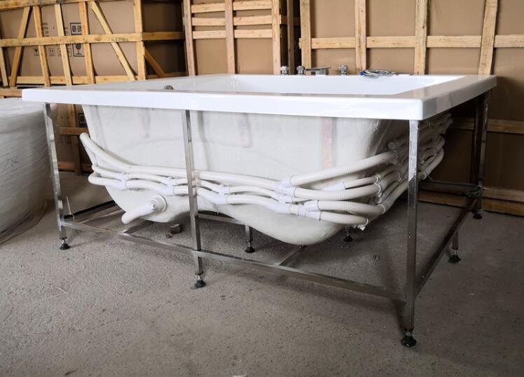 1900mm Drop-in Fiberglass Bath Built-in whirlpool Bathtub Acrylic Hydromassage Embedded Surfing Massage Tub Outdorr SPA NS6022