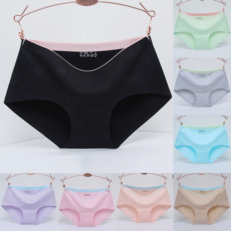 Fashion Women Seamless Underwear Color Matching Breathable Lingerie Female Mid-Rise Cotton briefs, Blue
Fashion Women Seamless Underwear Color Matching Breathable Lingerie Female Mid-Rise Cotton briefs, Blue