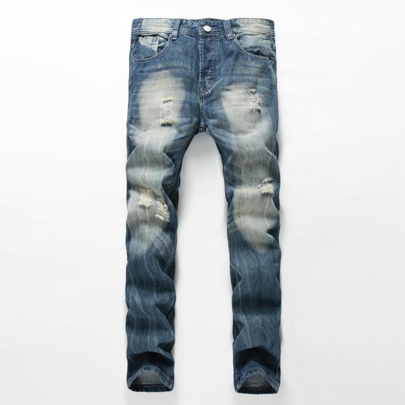 New Arrival Fashion Designer Jean Mens Brand destroyed Jeans Washed hole straight Jeans For Men Cotton Casual Denim Pants, Blue
New Arrival Fashion Designer Jean Mens Brand destroyed Jeans Washed hole straight Jeans For Men Cotton Casual Denim Pants, Blue