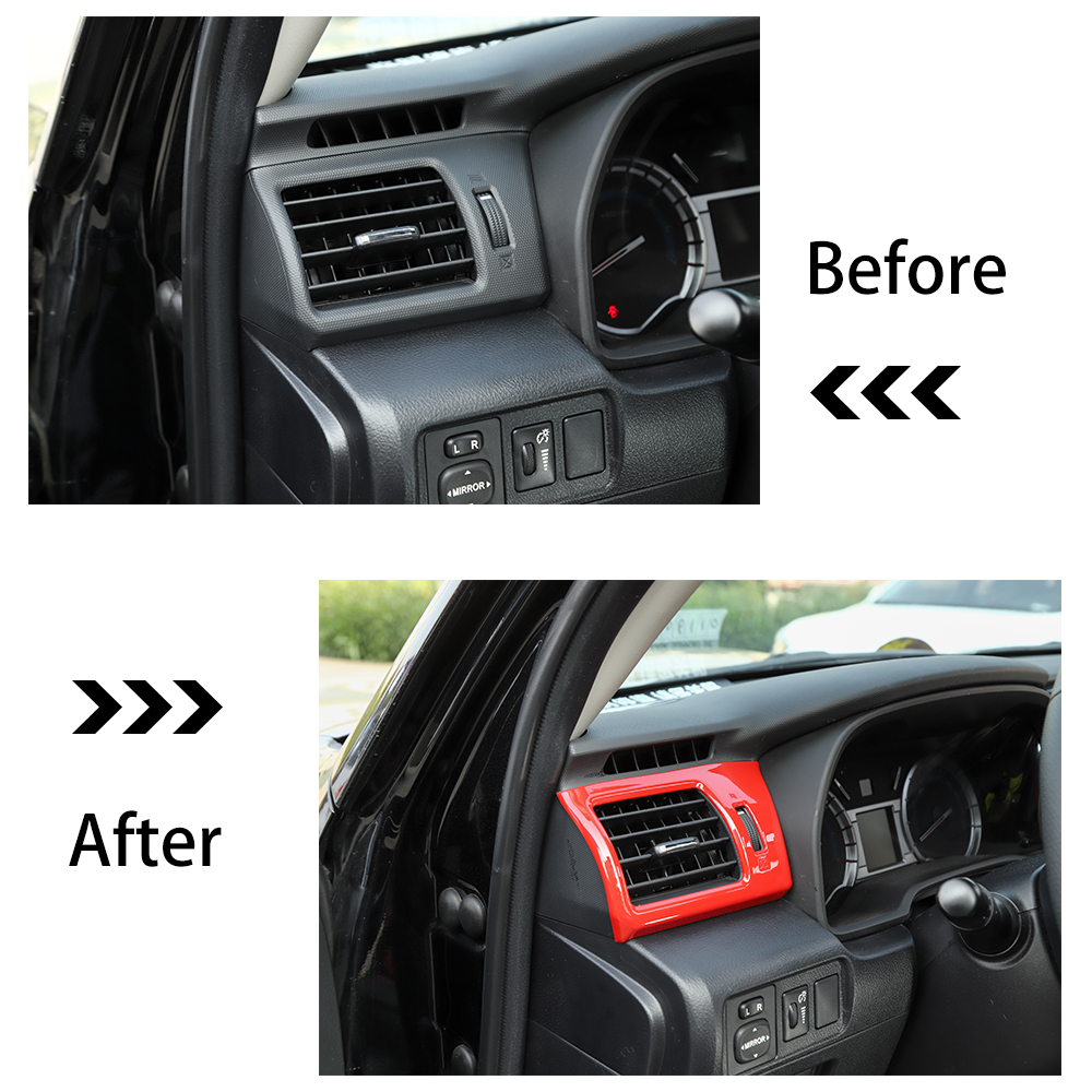 Car Center Console Air Conditioner Outlet Decoration For Toyota 4Runner TRD Interior Accessories