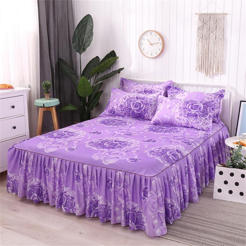 3 IN 1 Bedspread Coverlet 1 x Queen Size Bed Skirt Single-Layer Skin-Friendly Cotton 2 x Pillow Cases Rose Lover Series 150 20
3 IN 1 Bedspread Coverlet 1 x Queen Size Bed Skirt Single-Layer Skin-Friendly Cotton 2 x Pillow Cases Rose Lover Series 150 20