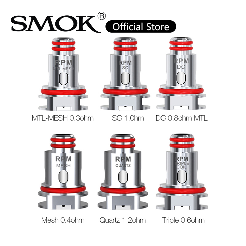 SMOK RPM40 Coil 0.4ohm RPM Mesh 0.6ohm RPM Triple DC Coils 1.2ohm Quartz 1.0ohm SC Replacement RPM Coils For RPM40 Kit 100% Original
SMOK RPM40 Coil 0.4ohm RPM Mesh 0.6ohm RPM Triple DC Coils 1.2ohm Quartz 1.0ohm SC Replacement RPM Coils For RPM40 Kit 100% Original