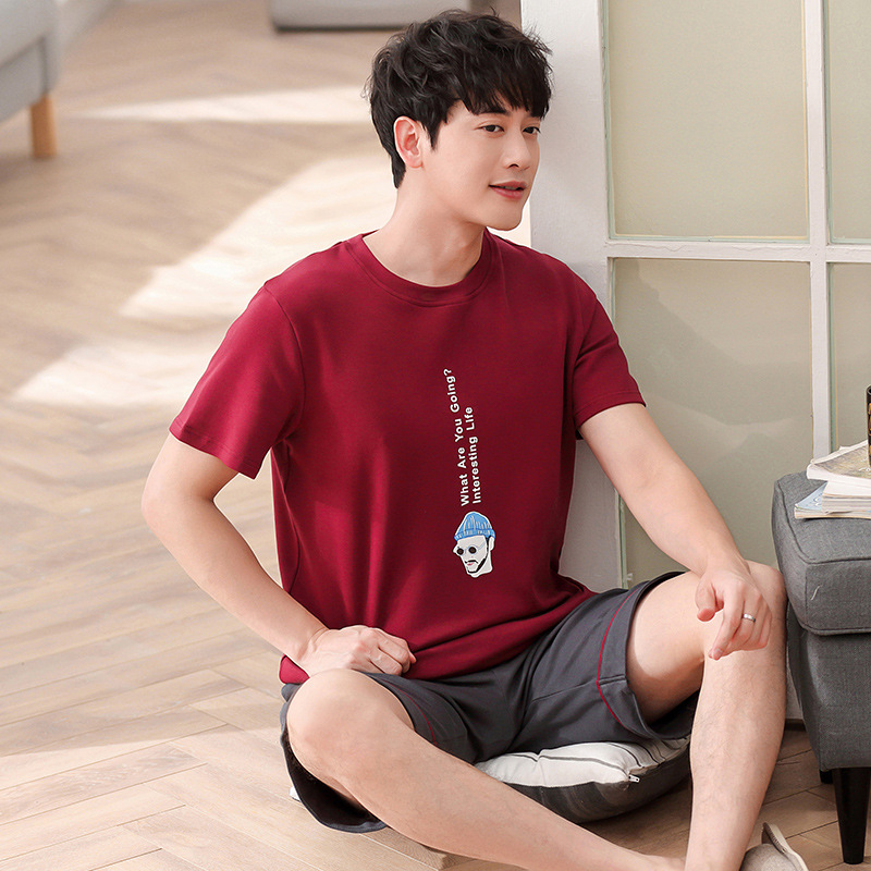 Men New Korean Cotton Summer Pajamas Fresh Comfortable Short Sleeve Shorts Thin Casual Men Pajama Sets Pajama Set Pajamas, Red
Men New Korean Cotton Summer Pajamas Fresh Comfortable Short Sleeve Shorts Thin Casual Men Pajama Sets Pajama Set Pajamas, Red