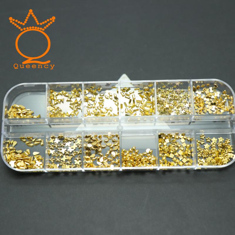 12 Shapes Gold Color Different Shape Acrylic Rhinestones Nail Art Decorations Nail Glitter Set 3D Powder Dust Accessories
12 Shapes Gold Color Different Shape Acrylic Rhinestones Nail Art Decorations Nail Glitter Set 3D Powder Dust Accessories