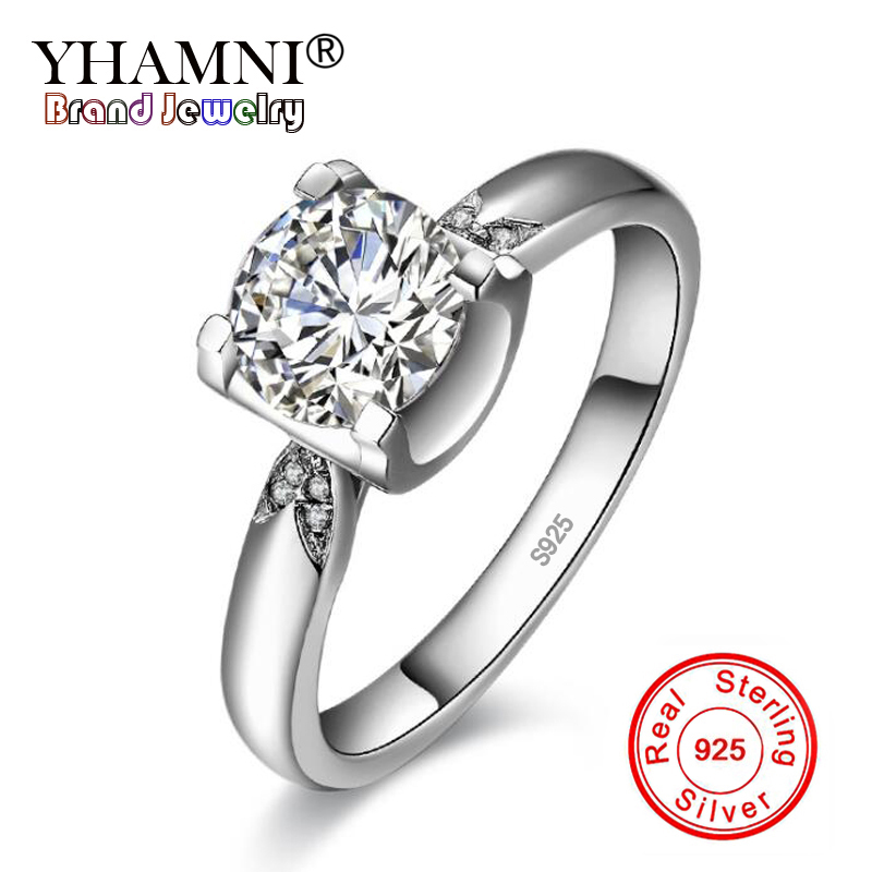 YHAMNI New Fashion Classic Soild 925 Sterling Silver Wedding Ring CZ Zircon Jewelry Engagement Brand Rings for Women Gift YJZ361
YHAMNI New Fashion Classic Soild 925 Sterling Silver Wedding Ring CZ Zircon Jewelry Engagement Brand Rings for Women Gift YJZ361