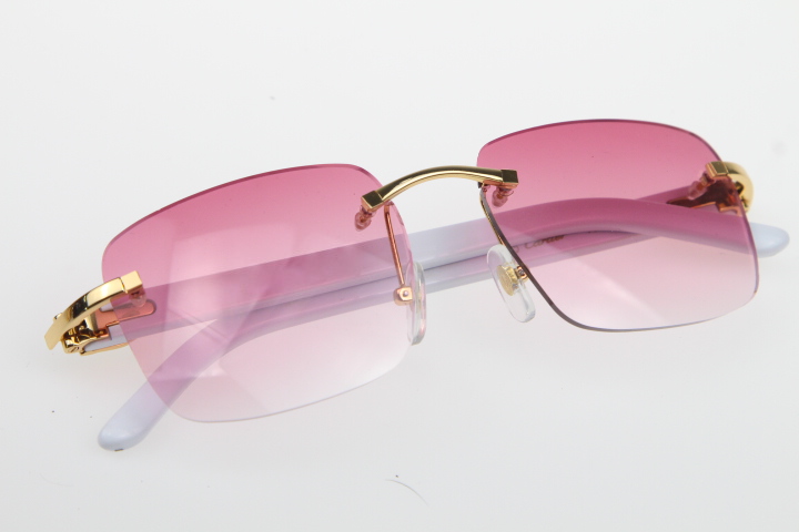 Factory Wholesale Rimless Sunglasses Metal Style Gold White Plank 8300816 Sunglasses Unisex Sunglasses with box C Decoration gold frame glas
Factory Wholesale Rimless Sunglasses Metal Style Gold White Plank 8300816 Sunglasses Unisex Sunglasses with box C Decoration gold frame glas