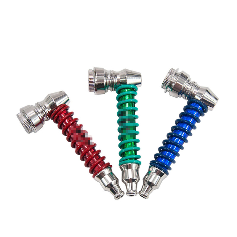 Newest Colorful Metal Thread Spring Smoking Filter Tube Portable Herb Tobacco Cover Holder Innovative Design Handpipe Pipes Hot Cake DHL
Newest Colorful Metal Thread Spring Smoking Filter Tube Portable Herb Tobacco Cover Holder Innovative Design Handpipe Pipes Hot Cake DHL
