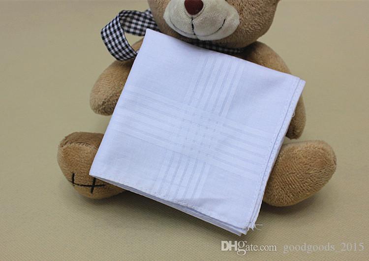 new 100 cotton handkerchief high quality 38cm men Square handkerchief full white men hanky pocket squares c1843481111