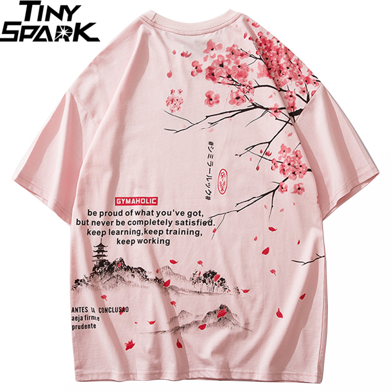 Men Hip Hop T Shirt 2020 Streetwear Japanese Sakura Painting Tshirt Short Sleeve Cotton Summer Harajuku T-Shirt Japan Style Pink CX200702, A702070 pink
Men Hip Hop T Shirt 2020 Streetwear Japanese Sakura Painting Tshirt Short Sleeve Cotton Summer Harajuku T-Shirt Japan Style Pink CX200702, A702070 pink