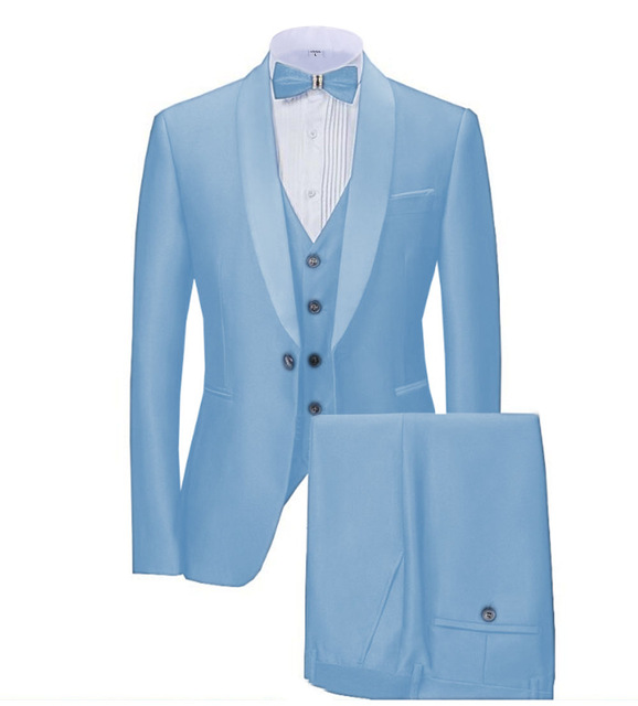 2020 New Navy Blue Mens Suits 3 Pieces Formal Business Blazer Tuxedos Shawl Lapel For Wedding Groom Man ( Jacket+Vest+Pants, As picture color
2020 New Navy Blue Mens Suits 3 Pieces Formal Business Blazer Tuxedos Shawl Lapel For Wedding Groom Man ( Jacket+Vest+Pants, As picture color