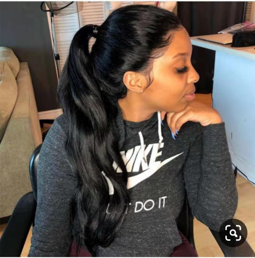 100 human Afro Kinky Curly Hair Ponytail wraps around wet wavy women Drawstring Ponytail Extensions Hairpieces With Two Plastic Combs