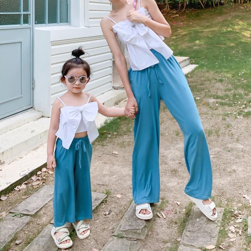 2020 Mother Daughter High Elastic Waist Solid Color Leisure Harem Trousers New Loose Fit Pants Women Fashion Tide Spring Summer, Black
2020 Mother Daughter High Elastic Waist Solid Color Leisure Harem Trousers New Loose Fit Pants Women Fashion Tide Spring Summer, Black