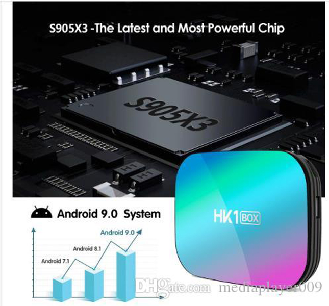 HK1 BOX Amlogic S905X3 smart tv sticker Android 9.0 lan BT4.0 2.4g&5g Wifi Youtube Nef1x media player vs x96 air