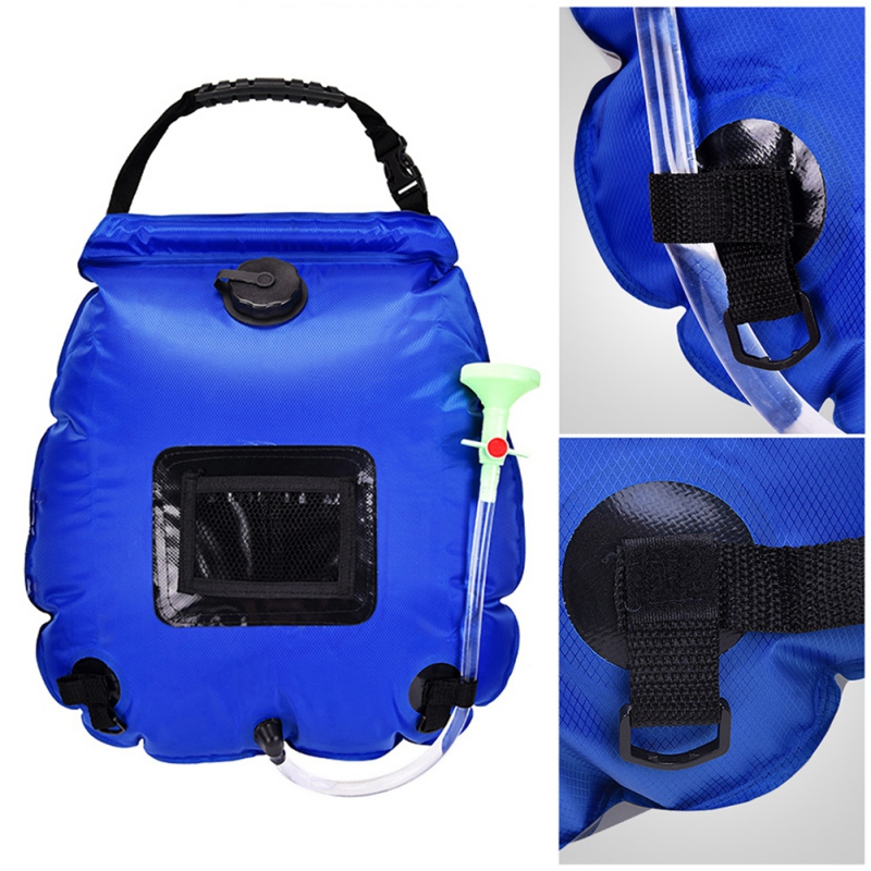 Outdoor Solar Hiking Camping Shower Bag 20L Heating Camping Shower Hydration Bag Hose Switchable Head
Outdoor Solar Hiking Camping Shower Bag 20L Heating Camping Shower Hydration Bag Hose Switchable Head