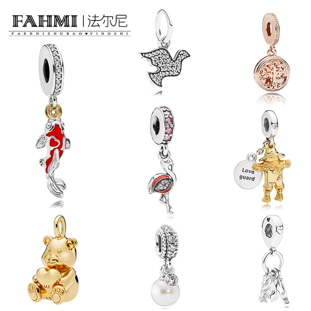 FAHMI 100% 925 Sterling Silver Bear Scarecrow Flamingo Pigeon GOOD FORTUNE CARP HANGING CHARM Luminous Dangle For DIY Bracelet
FAHMI 100% 925 Sterling Silver Bear Scarecrow Flamingo Pigeon GOOD FORTUNE CARP HANGING CHARM Luminous Dangle For DIY Bracelet