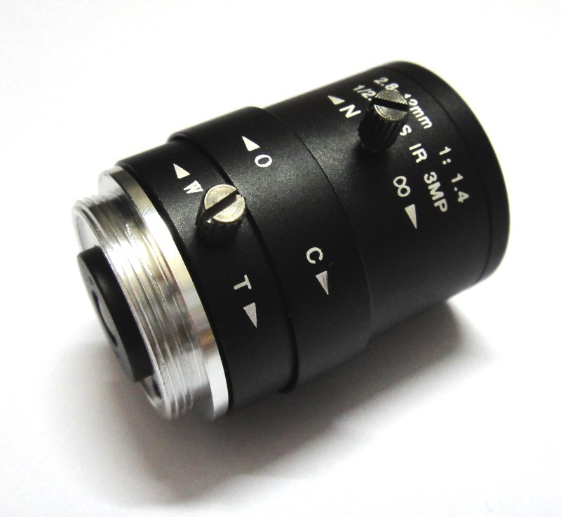 HD 3mp 2812mm cctv lens CS Mount Manual Focal IR 127quot 114 F14 for IP Camera