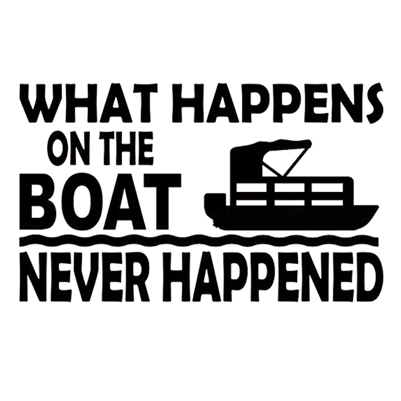 16*9.6cm What Happens on the Boat Decal Sticker Funny Car Window Bumper Novelty JDM Drift Vinyl Decal Sticker, Color
16*9.6cm What Happens on the Boat Decal Sticker Funny Car Window Bumper Novelty JDM Drift Vinyl Decal Sticker, Color