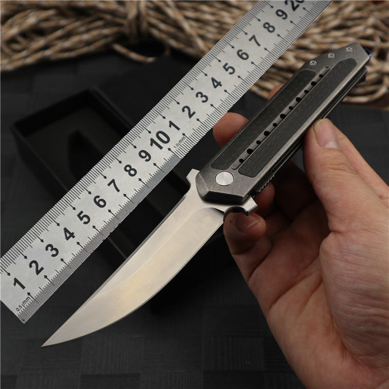 High End Todd Begg Flipper Folding Knife S35vn Carbon Fiber TC4 Titanium Alloy Outdoors EDC Camping tactics survival knife High Hardness R
High End Todd Begg Flipper Folding Knife S35vn Carbon Fiber TC4 Titanium Alloy Outdoors EDC Camping tactics survival knife High Hardness R