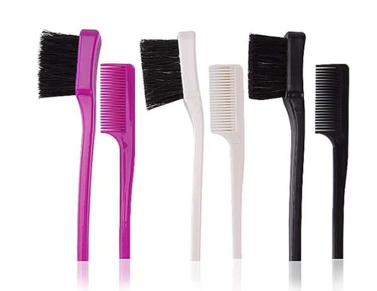 NEW Beauty Double Sided Edge Control Hair Comb Hair Styling Hair Brush Eyebrow Free Shipping