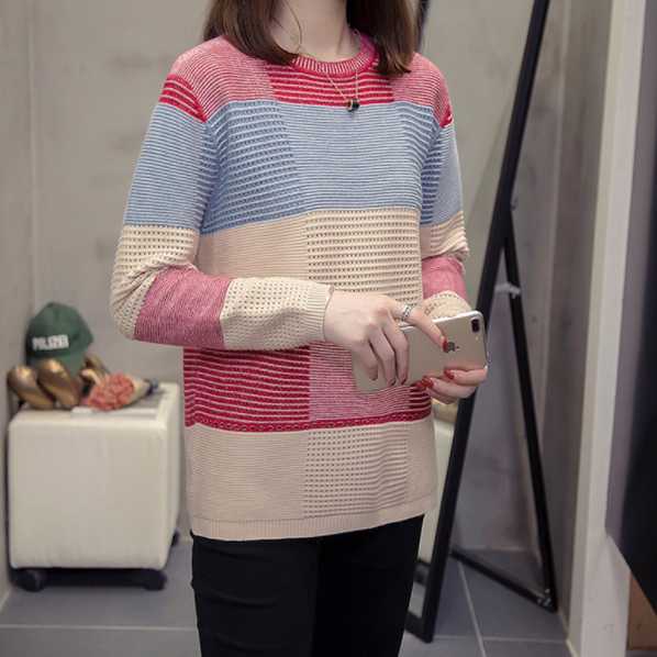 Plus Size Hollow Out Pullover Women Knitwear Autumn Winter Loose Stripe Chic Sweaters Oversize Knitted Top Ladies Jumper DA830, Purple
Plus Size Hollow Out Pullover Women Knitwear Autumn Winter Loose Stripe Chic Sweaters Oversize Knitted Top Ladies Jumper DA830, Purple