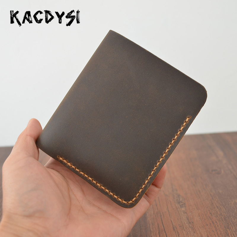 Men Cash Wallet Bilfold Handmade Retro Cowhide Wallet Holder High Quality Man Purse Money Clip Card Case Hot, Dark brown
Men Cash Wallet Bilfold Handmade Retro Cowhide Wallet Holder High Quality Man Purse Money Clip Card Case Hot, Dark brown