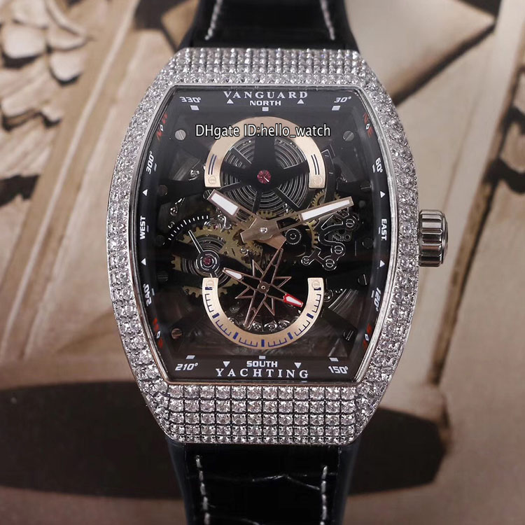 New Vanguard YachTing V45 S6 Black Skeleton Dial Automatic Mens Watch Steel Case Diamond Bezel Leather/Rubber Sport High Quality Watches, F-e17b (6)
New Vanguard YachTing V45 S6 Black Skeleton Dial Automatic Mens Watch Steel Case Diamond Bezel Leather/Rubber Sport High Quality Watches, F-e17b (6)