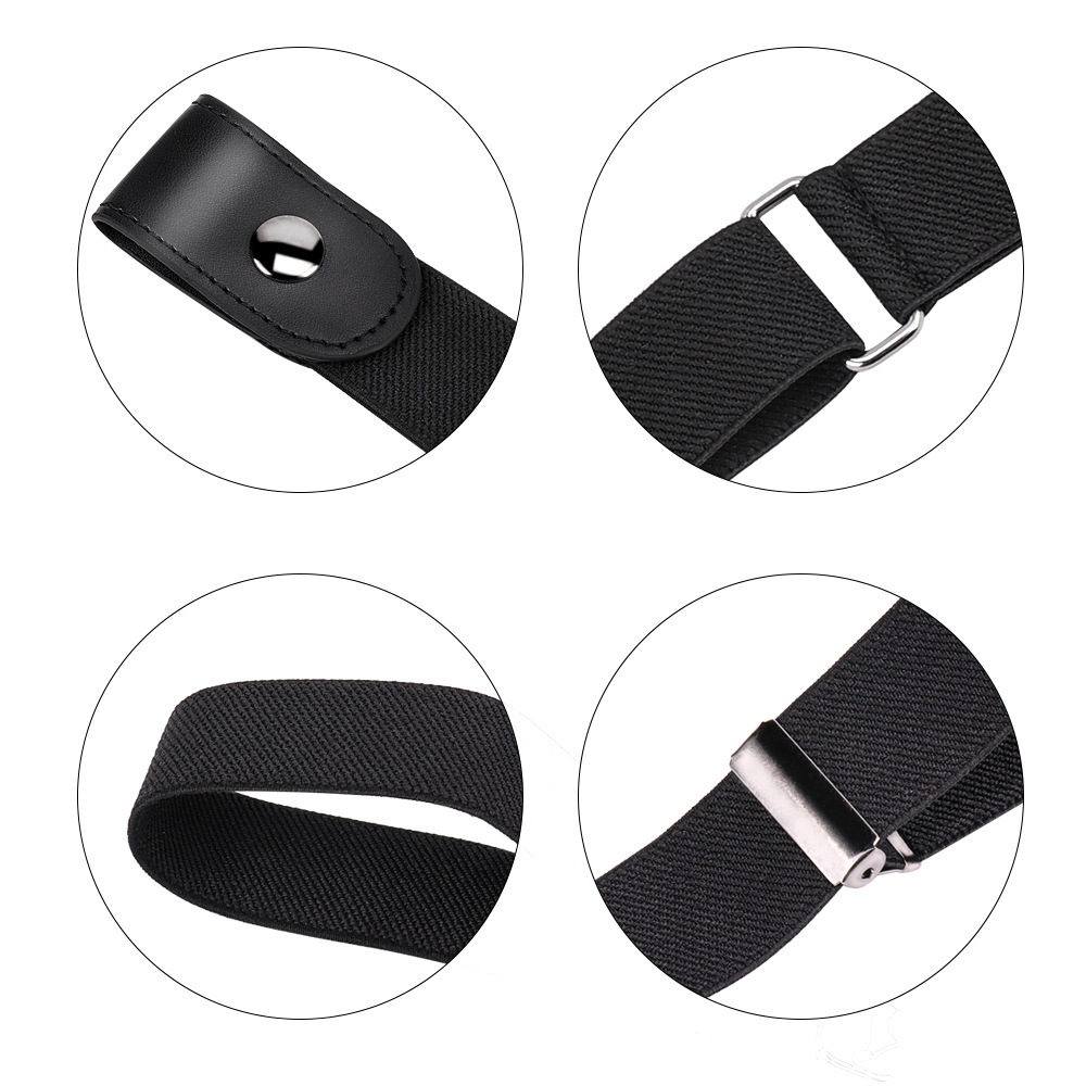 Invisible Lazy Buckle-Free Elastic Waist Belt Stretchy Women Men Jeans Pants Dress Waistband Adjustable No Hassle 7 Colors