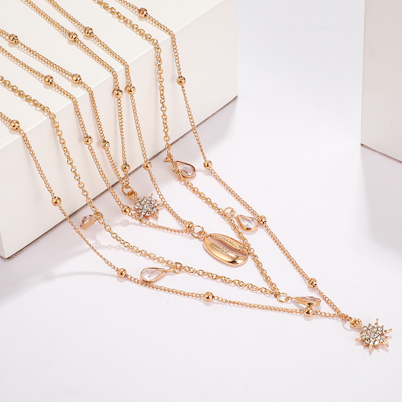 Fashion-Long pendant necklace Individuality Alloy Material Pendants for Women Birthday New Year Gift Drop Shipping