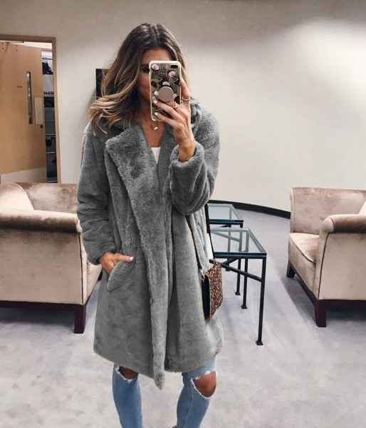 Winter Women Faux Fur Coat Luxury Long Fur Coat Loose Lapel OverCoat Jacket Thick Warm Plus Size Female Plush, Color 6
Winter Women Faux Fur Coat Luxury Long Fur Coat Loose Lapel OverCoat Jacket Thick Warm Plus Size Female Plush, Color 6