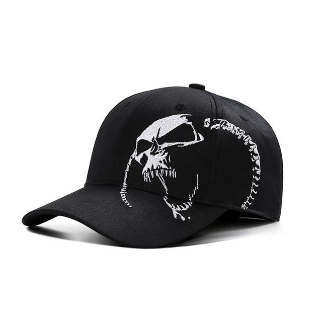 Fashion-l Snapback Bone Cap Demon Monster Baseball Cap Gorras Casquette Hip Gop Gorra Visor Cappelli Rocker Skateboard Skull