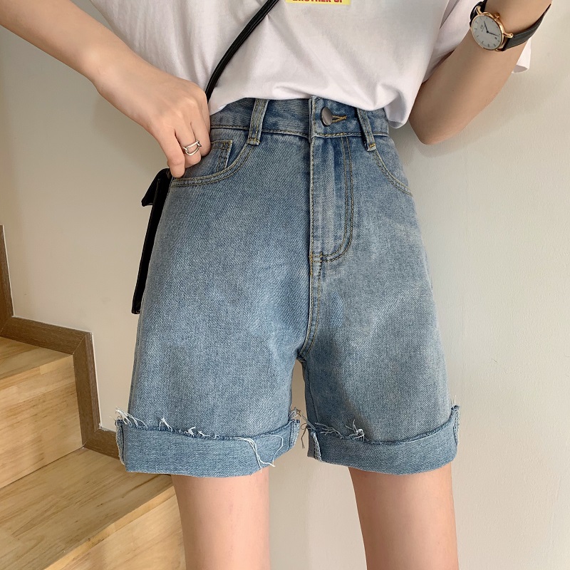 Straight Denim Shorts Women High Waist Vintage Loose Short Jeans Korean Casual Knee Length Pants with Pocket Summer 2020, Picture 
Straight Denim Shorts Women High Waist Vintage Loose Short Jeans Korean Casual Knee Length Pants with Pocket Summer 2020, Picture