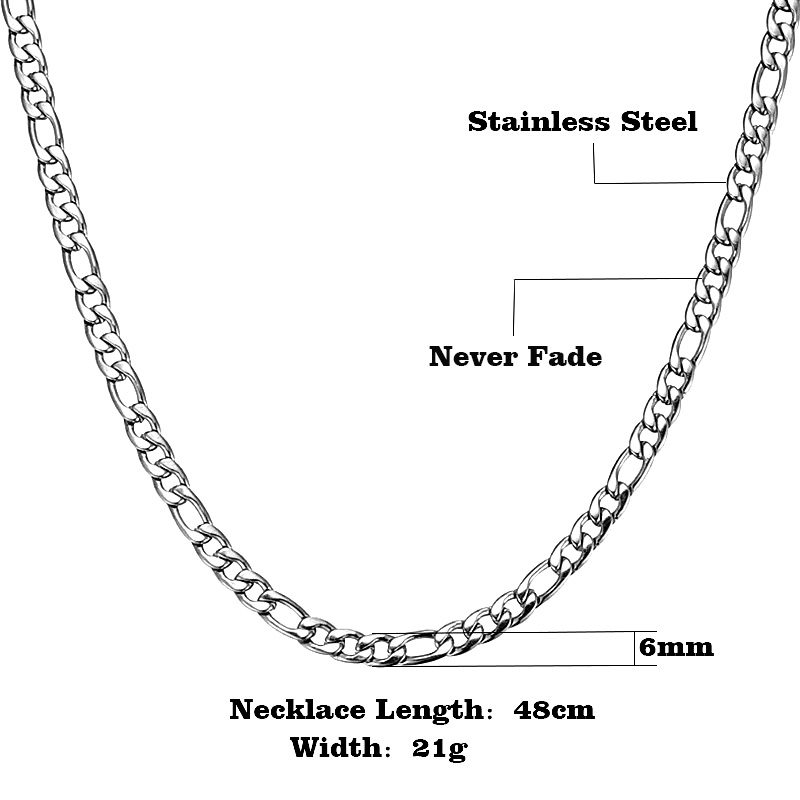 Curb Chains Man Necklaces Jewelry 18K Gold 6mm Men's long Link Chain Classic 18-24inch Figaro Chain Necklace for MEN YS34
Curb Chains Man Necklaces Jewelry 18K Gold 6mm Men's long Link Chain Classic 18-24inch Figaro Chain Necklace for MEN YS34