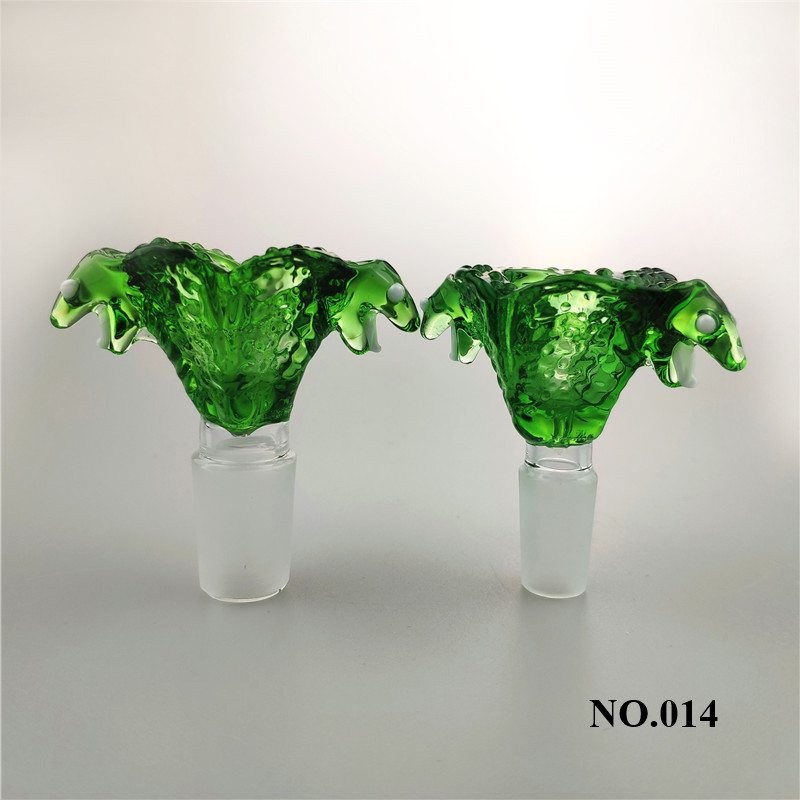 UNILANDTUBING 14mm 18mm Male Double Snake Glass Bowls With Handle Colored Smoking Bong Bowls Piece F or Glass Water Pipes Bongs Dab Rigs mm
UNILANDTUBING 14mm 18mm Male Double Snake Glass Bowls With Handle Colored Smoking Bong Bowls Piece F or Glass Water Pipes Bongs Dab Rigs mm
