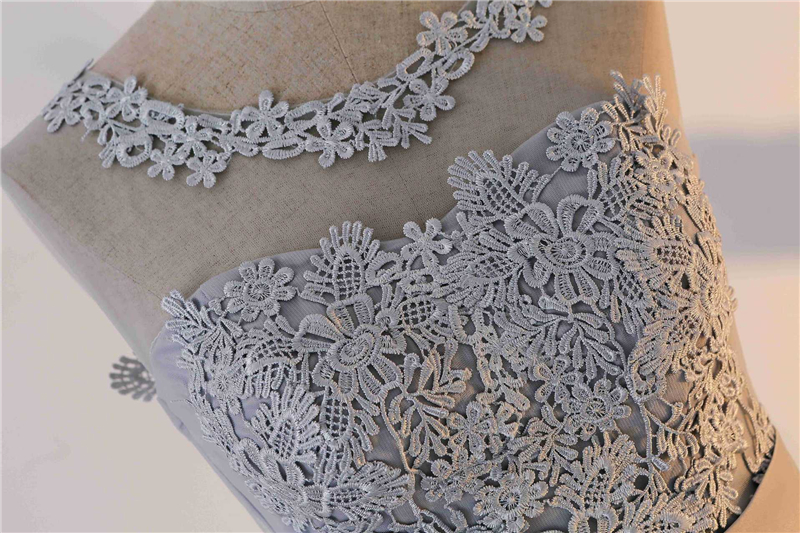 2020 Cheap Lace Appliques Tulle Short Prom Homecoming Dresses Plus Size Beaded Crystals Graduation Gown Cocktail Party Gown QC1476