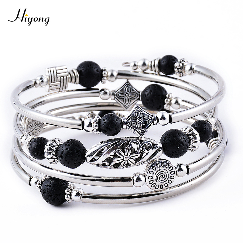 HIYONG Boho Wrap Bracelet for Women Multilayer Bracelet Natural Lava Stone Chakra Beads Essential Oil Diffuser Bangle for Girls
HIYONG Boho Wrap Bracelet for Women Multilayer Bracelet Natural Lava Stone Chakra Beads Essential Oil Diffuser Bangle for Girls