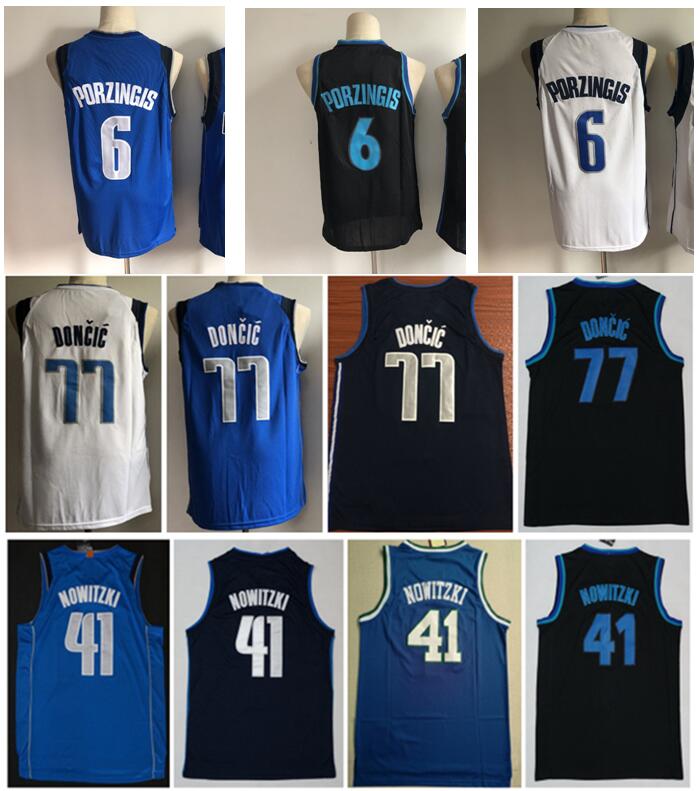 NCAA Best Quality New Mens Kristaps #6 Porzingis Jersey White Blue Black CITY Luka 77# Doncic Jersey Dirk 41# Nowitzki Jerseys uniform S-XXL, Cc13
NCAA Best Quality New Mens Kristaps #6 Porzingis Jersey White Blue Black CITY Luka 77# Doncic Jersey Dirk 41# Nowitzki Jerseys uniform S-XXL, Cc13