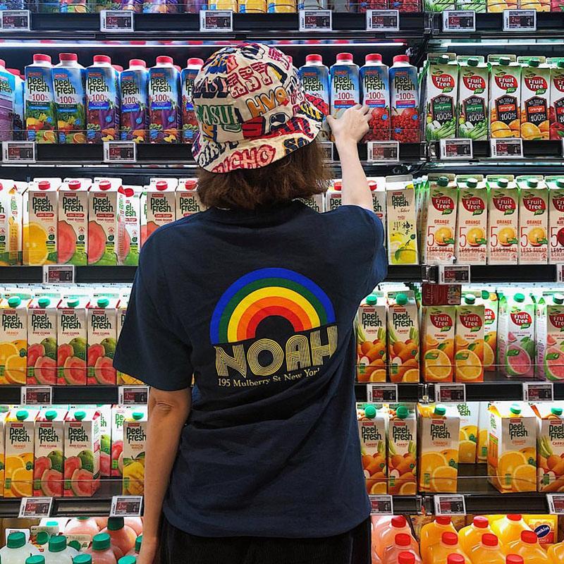 NOAH Rainbow Short Sleeve T-Shirts Top Quality 100% Cotton Casual Men Women Lovers Summer Tees Club Cool Skateboard Tee, White;black
NOAH Rainbow Short Sleeve T-Shirts Top Quality 100% Cotton Casual Men Women Lovers Summer Tees Club Cool Skateboard Tee, White;black
