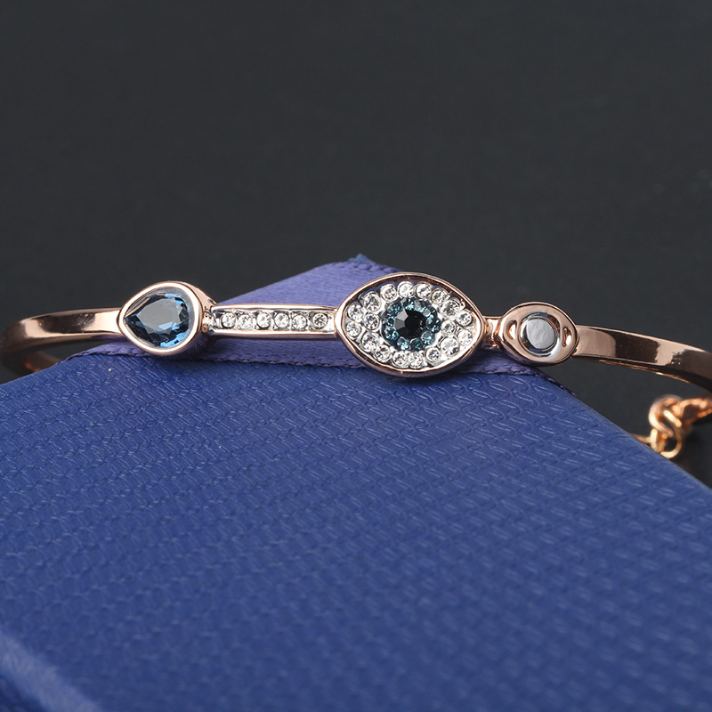 Wholesale-High-grade fashion gem-set bangle gemstone bracelet Set with diamonds for women as gift