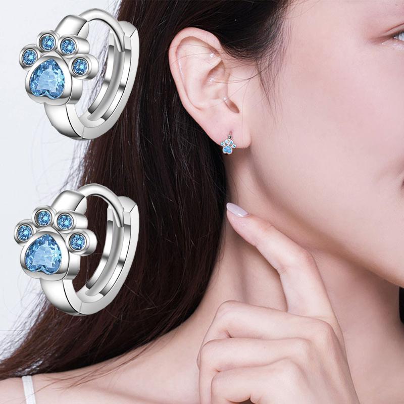 Stud Earrings Blue Short Cat Claw Footprint For Women Girl Wedding Jewelry Gift Pendientes Fashion Accessories
Stud Earrings Blue Short Cat Claw Footprint For Women Girl Wedding Jewelry Gift Pendientes Fashion Accessories