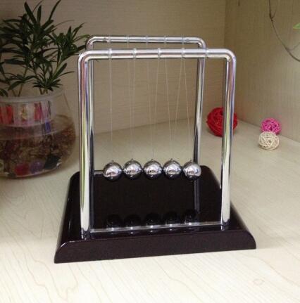 Decorative Objects & Figurines Early Fun Development Desk Toy Gift Newtons Cradle Steel Balance Ball Physics Science Pendulum Miniatures