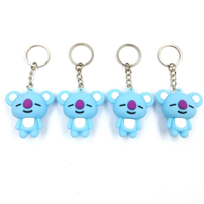 10pcs/Lot Fashion Jewelry Girl Women Female Cute Doll Car Keychain Creative Diy Accessories Key Chains Bags Pendant Party Gifts