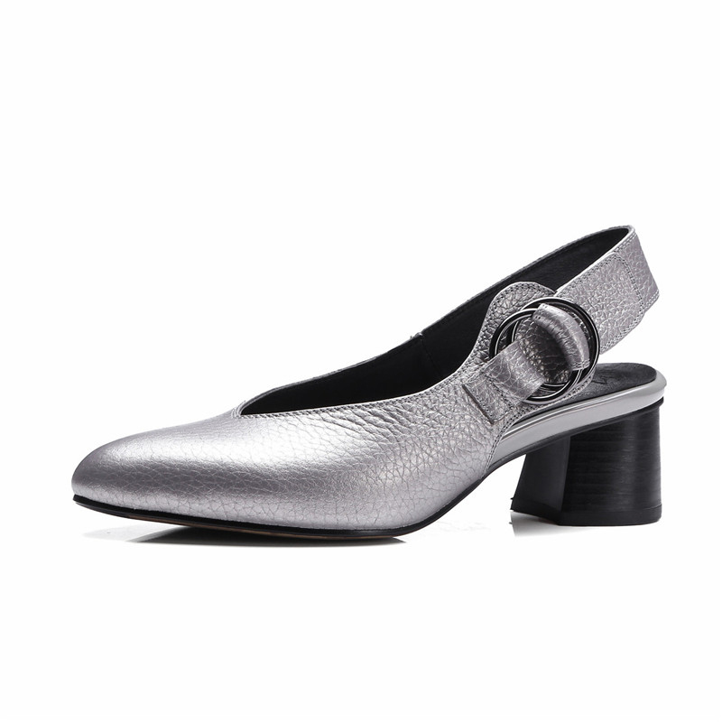 Genuine Leather Women Heels Shoes Top Quality Autumn Women High Heels Slingbacks Pumps Ladies Shoes Big Size 4.5 CM, Green
Genuine Leather Women Heels Shoes Top Quality Autumn Women High Heels Slingbacks Pumps Ladies Shoes Big Size 4.5 CM, Green