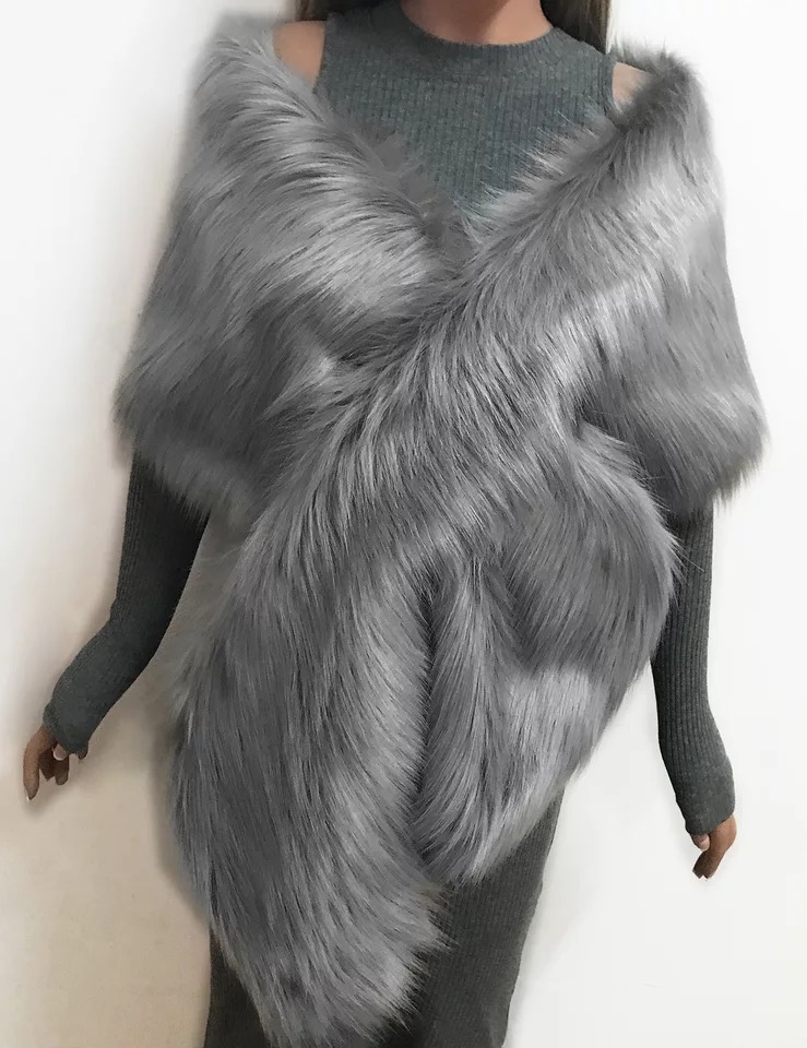 Fur Faux Winter Bolero Women Bridal Shawl Wedding Cape In Stock Bridal Cloaks Wedding Coat Jacket For Evening Party