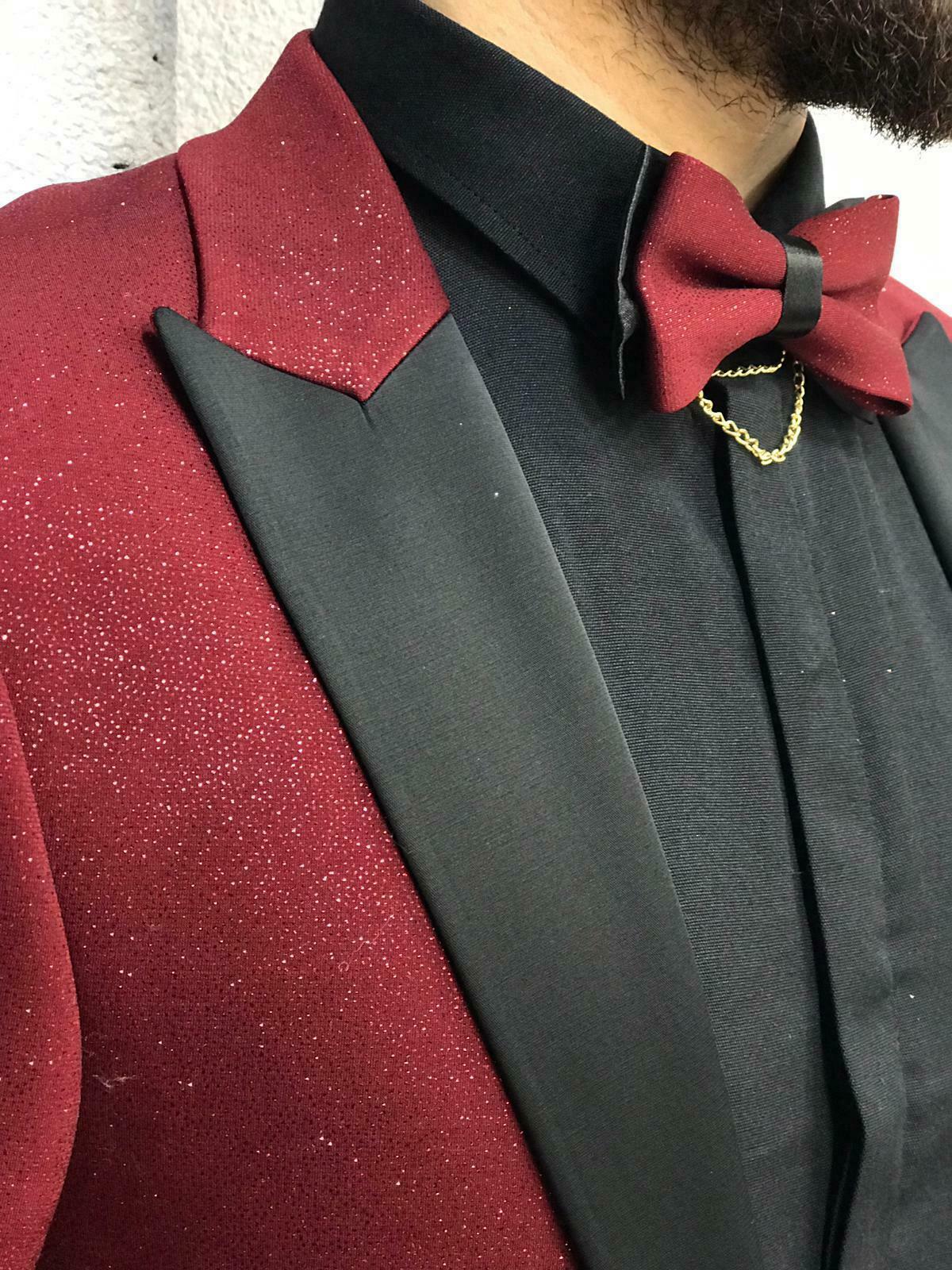 Bury Bg Mens Suits with Black Shawl Lapel Jacket Wedding Tuxedo Coat Slim Fit Prom Dress Regular Custom Made